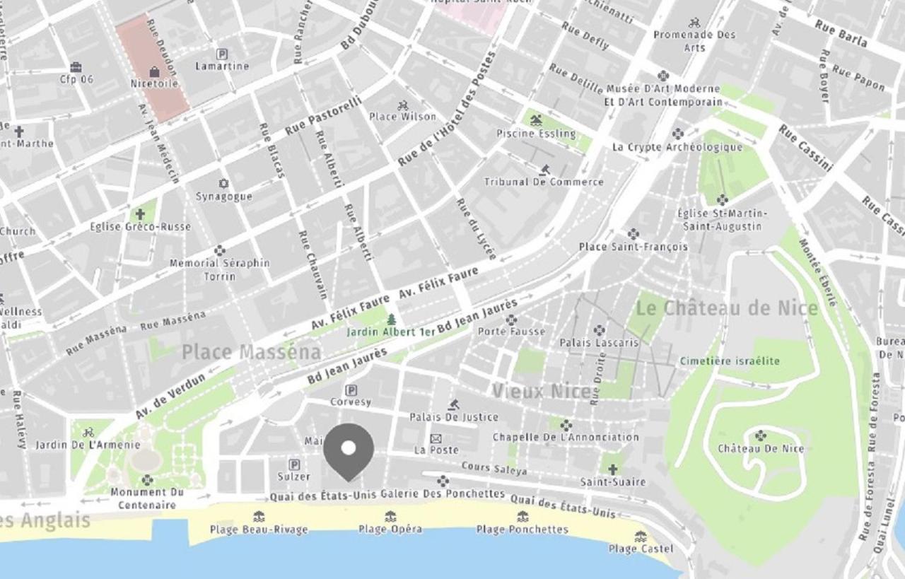 Aparthotel Riviera - Balcon Des Etats Unis - Old Town Promenade Des Anglais نيس المظهر الخارجي الصورة